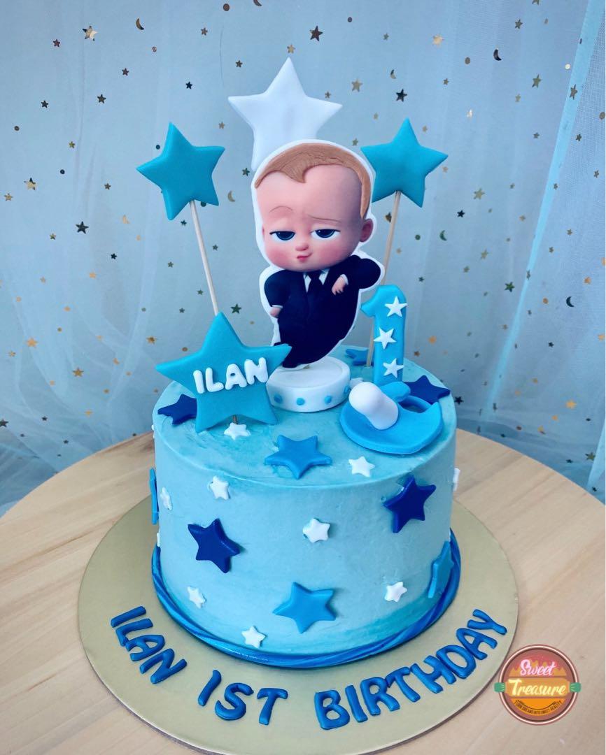 Boss Baby Buttercream Cake Food Drinks Homemade Bakes On Carousell