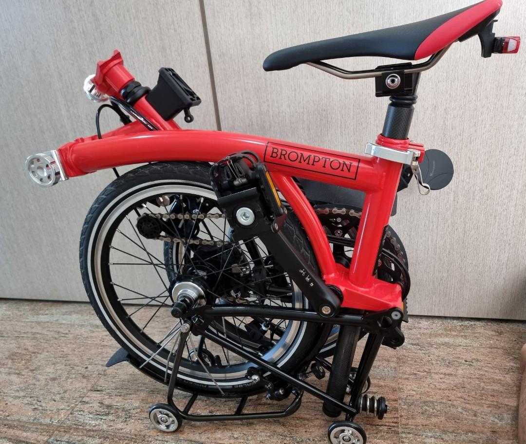 Brompton H6L X Rocket Red Black Edition Titanium Superlight