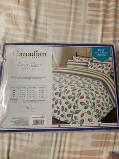 Canadian full/ double 3 pc bed linen