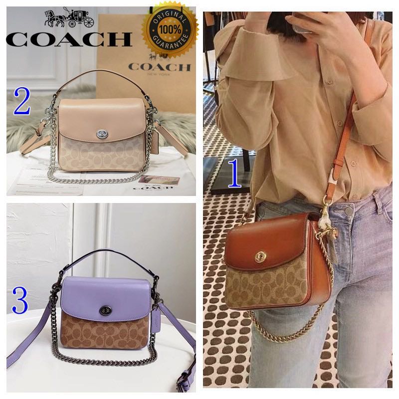 Coach Cassie Crossbody 19 In Signature Canvas Crossbody Bag Women s Fashion Bags Wallets Shoulder Bags on Carousell