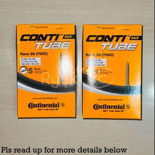 Continental Vittoria Inner Tube  (700x25/x28 - 42mm/60mm/80mm) from $8
