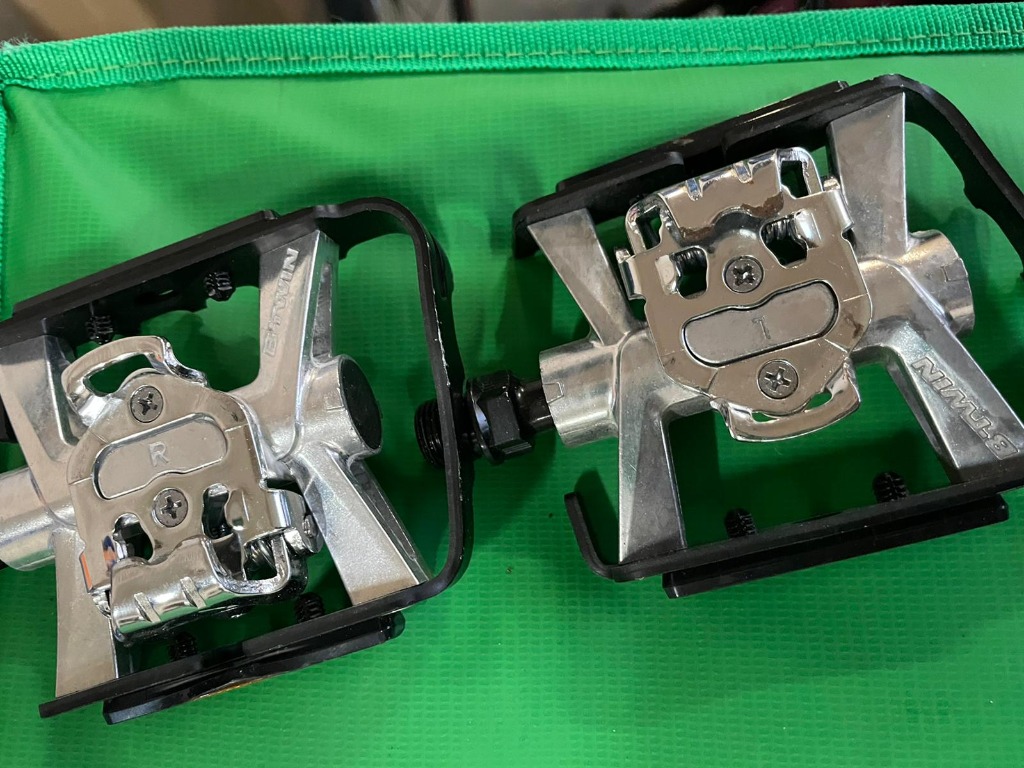 Decathlon DUAL FUNCTION SPD COMPATIBLE MOUNTAIN BIKE PEDALS 500 for