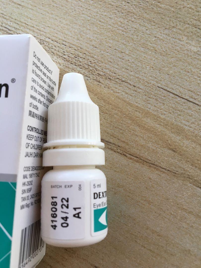 DEXTRACIN Eye /ear drops 5ml, Beauty & Personal Care, Ear Care on