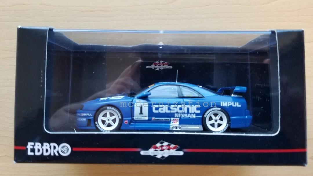 ▫1:43 Nissan Skyline GT-R R33 CALSONIC JGTC 1995 #1 (BLUE) EBBRO