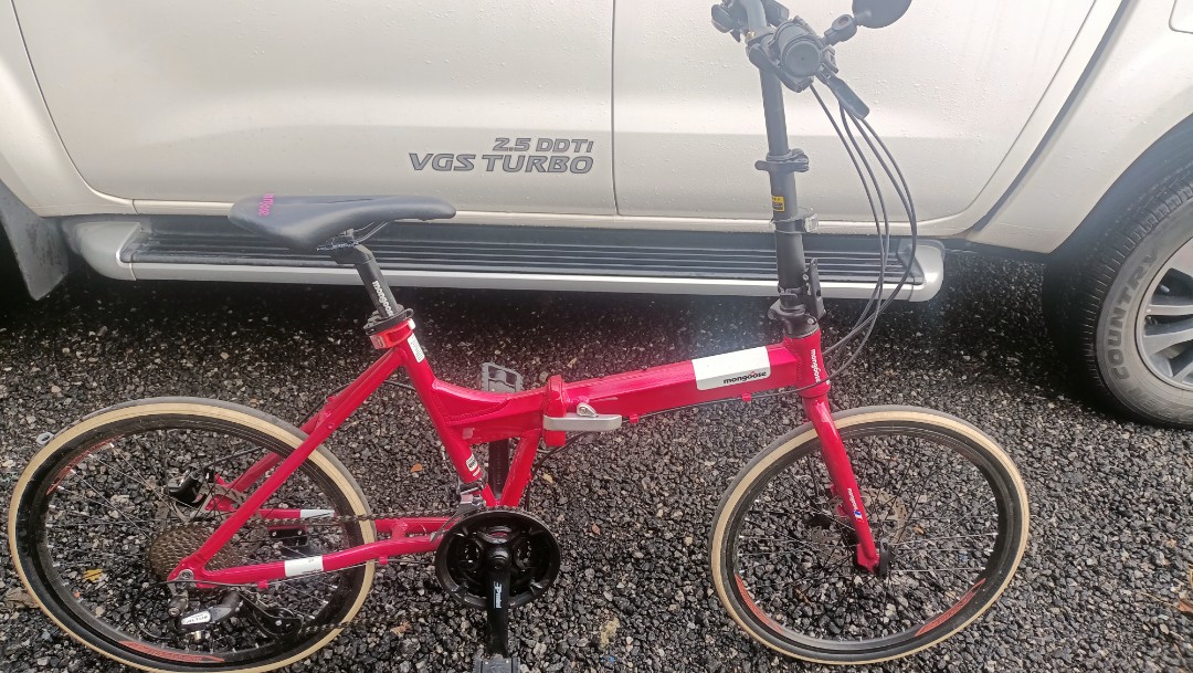 mongoose folding bike 27 speed