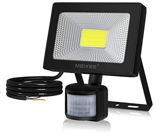 free delivery meikee aussenstrahler mit bewegungsmelder scheinwerfer fluter inkl led strahler ip66 wasserdicht 30w 3000lm super hell 6000k tageslichtweiss ideal aussenbeleuchtung fur garten garage oder sportplatz furniture home living lighting