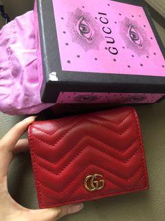 Gucci marmont wallet red