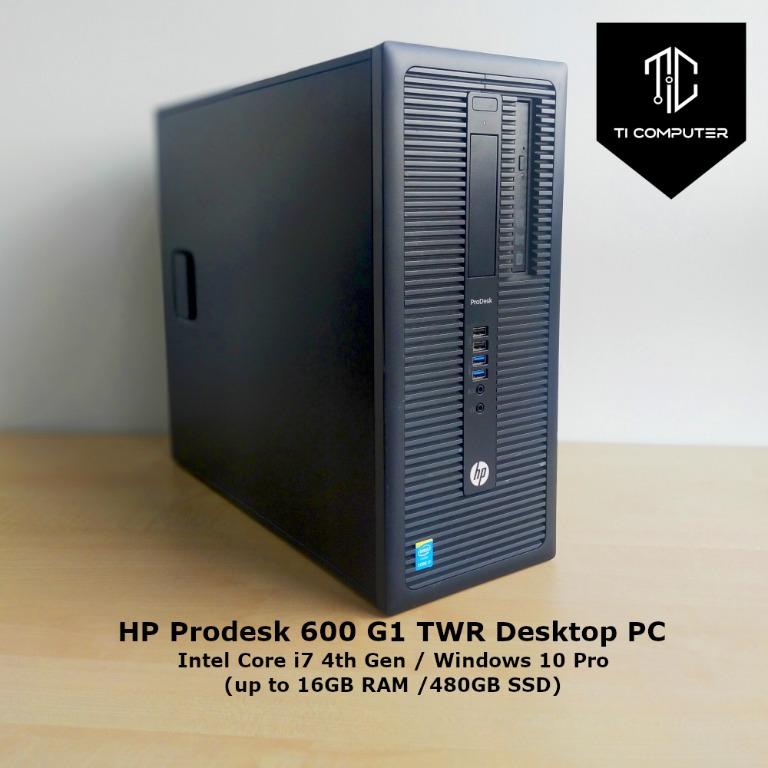 Hp Prodesk 600 G1 Twr Intel Core I7 4th Gen Desktop Pc Refurbished Up To 16gb Ram 480gb Ssd Computers Tech Desktops On Carousell