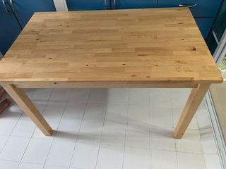 ikea wooden bamboo dining table furniture home living furniture tables sets on carousell