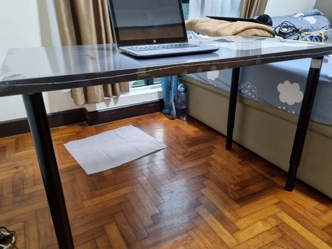 IKEA Table Lagkapten / OLOV Height adjustable legs, Furniture & Home