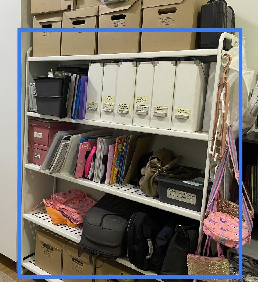 IKEA metal shelf / rack, Furniture & Home Living, Furniture, Shelves