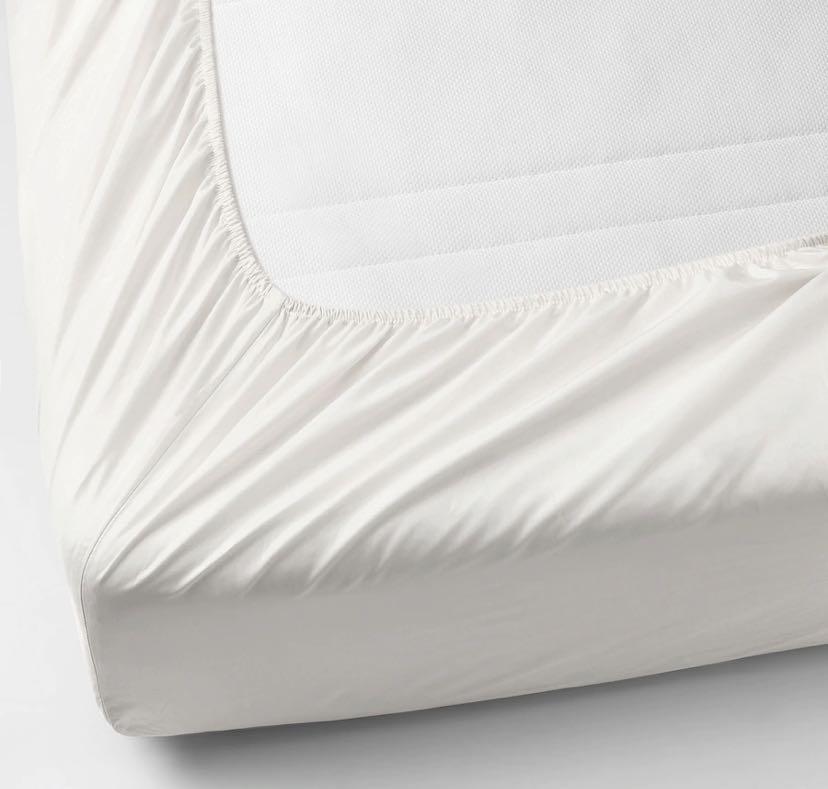 IKEA somntuta white fitted sheets 180*200 mattress cover, Furniture