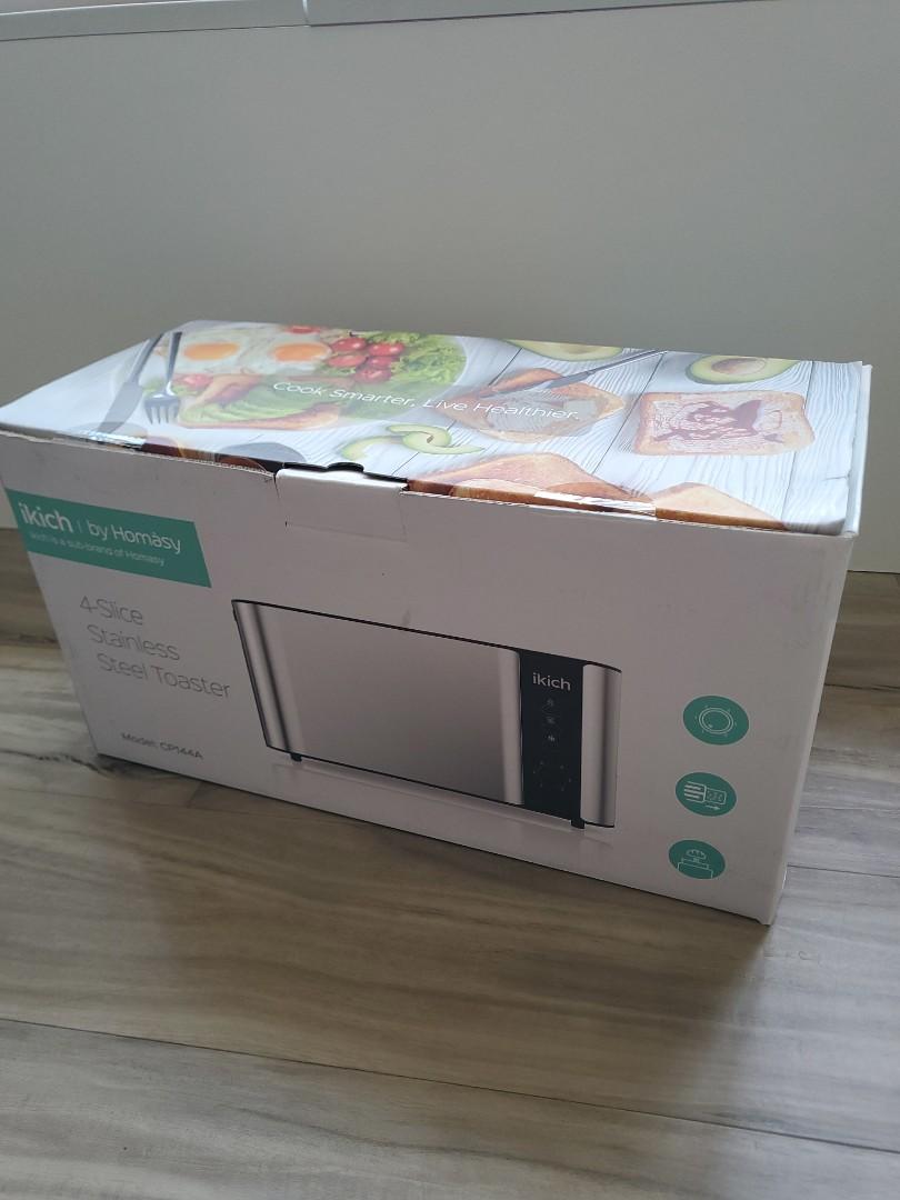 ikich by homasy 4 slice stainless Steel toaster, TV & Home Appliances