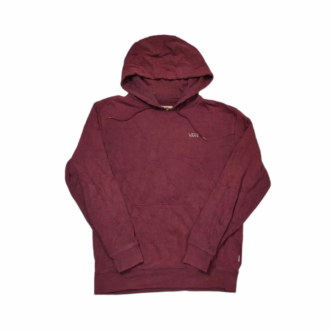 Jaket hoodie vans off the wall marun Fesyen Pria Pakaian Baju
