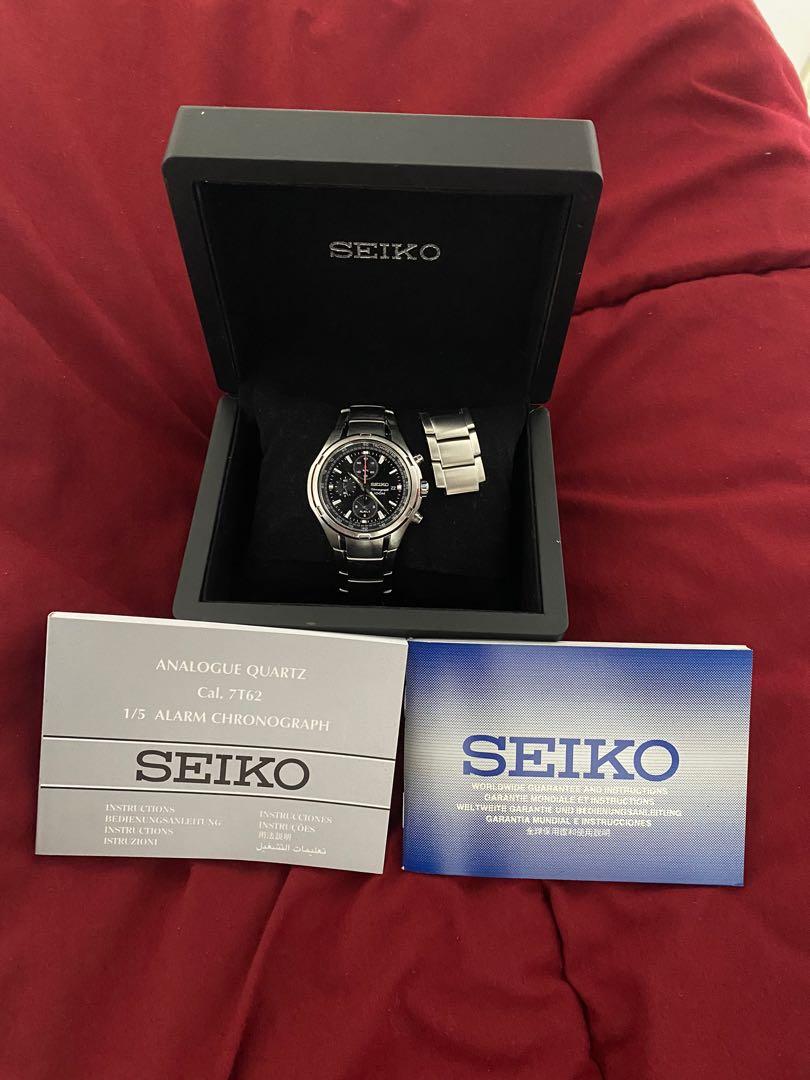 Jam Tangan Seiko Chronograph 100M Fesyen Pria Jam Tangan di