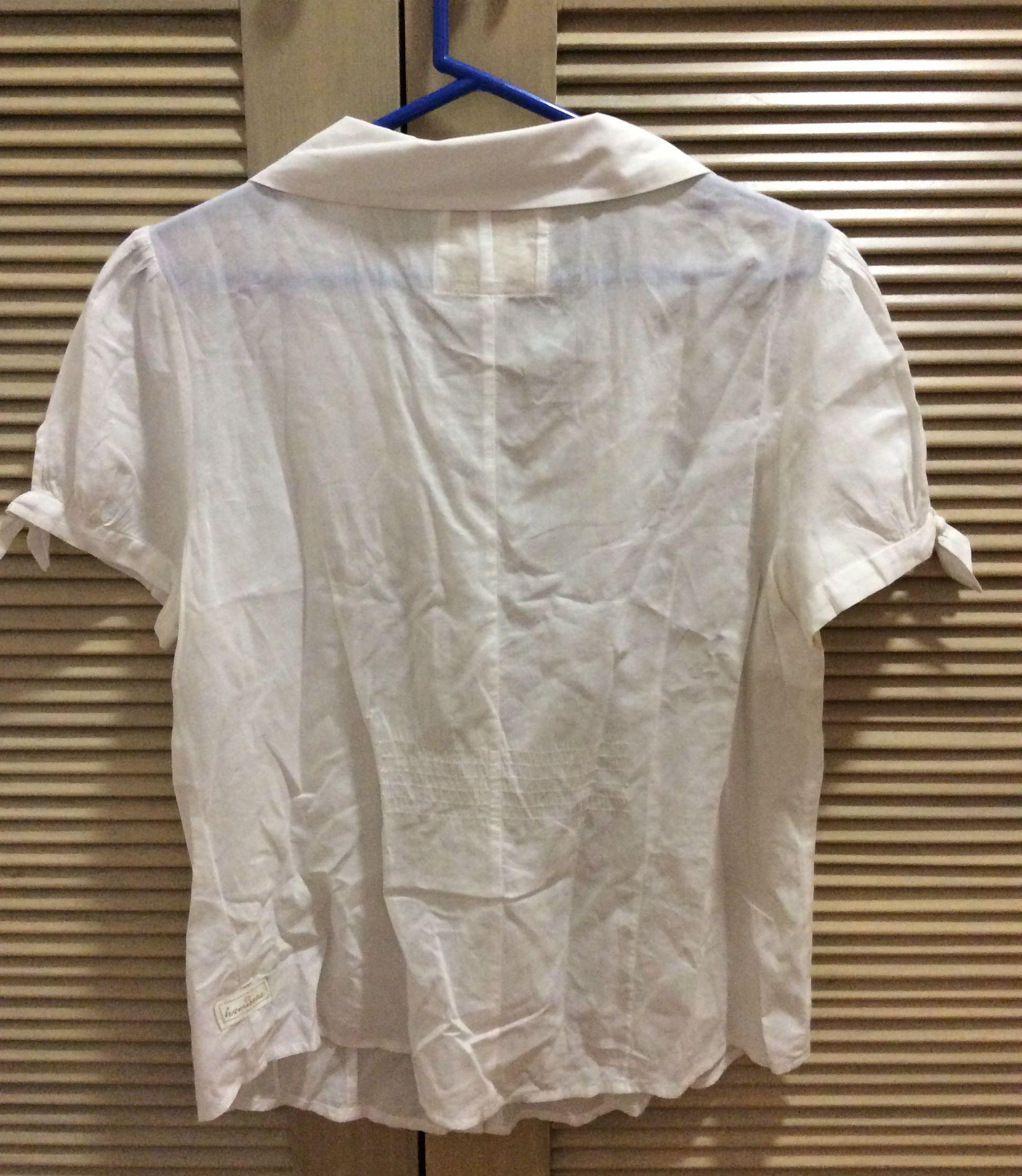 Kamiseta white top with tie sleeves (Category: Shirts) located in Quezon City. Submitted by redddtag (Listing ID 1102397812, Image 3). Description: Kamiseta white top with tie sleeves No flaws but heavily worn item that was used gently NO pic when worn NO LBC COP Payment by BDO OR BPI FAMILY SAVINGS BANK .