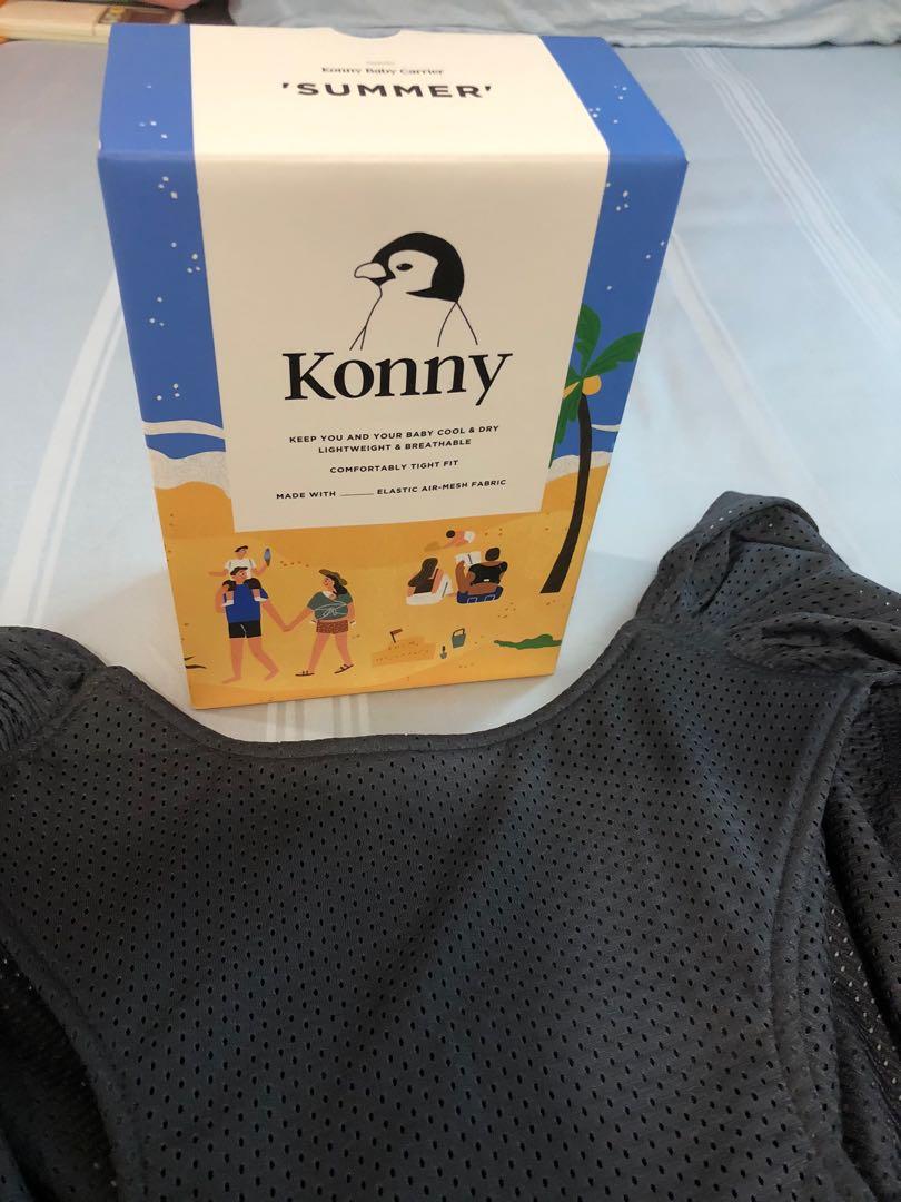 Konny Baby Wrap Carrier Summer Charcoal color, Babies & Kids, Going Out