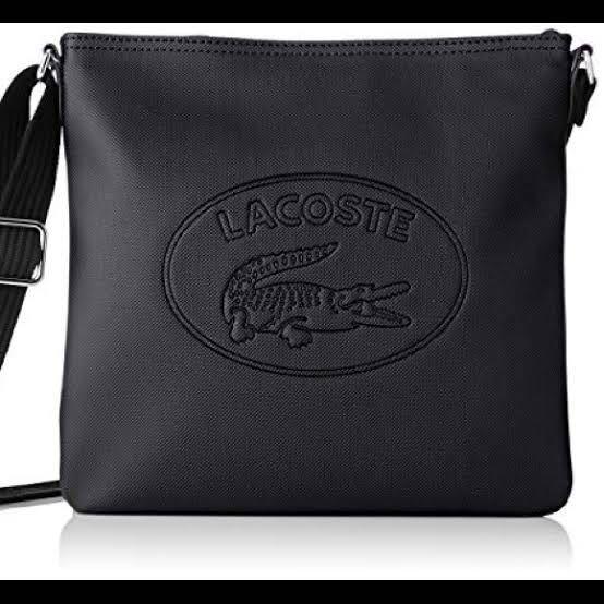 Lacoste flat cross body bag online