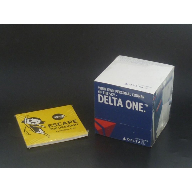 Limited ! Set of 2 Airlines Delta & Scoot Memo Note Writing Pad ...