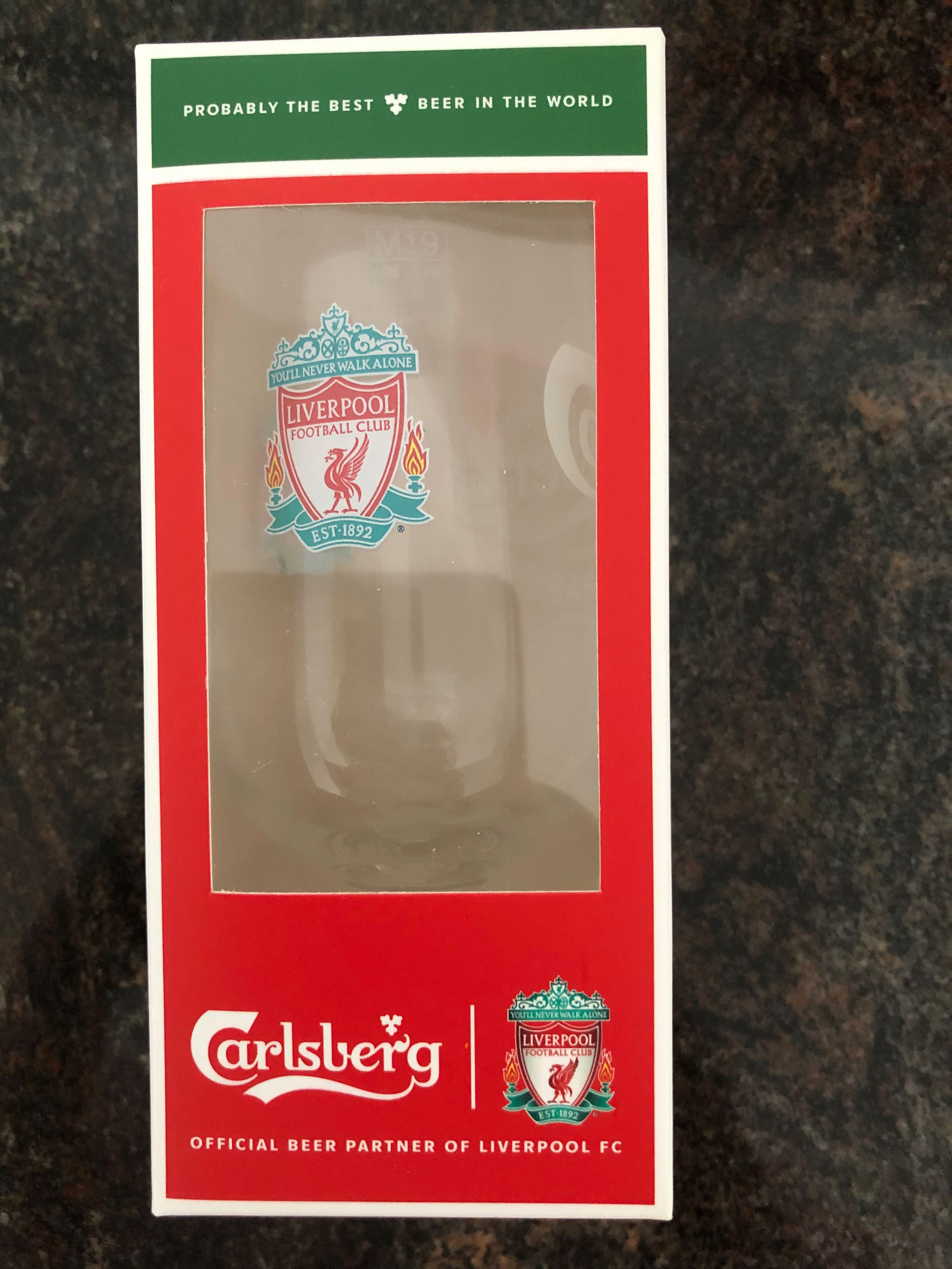 Liverpool Fc Liverpool Montage Beer Glass - Multicolor Pint Beer Glasses