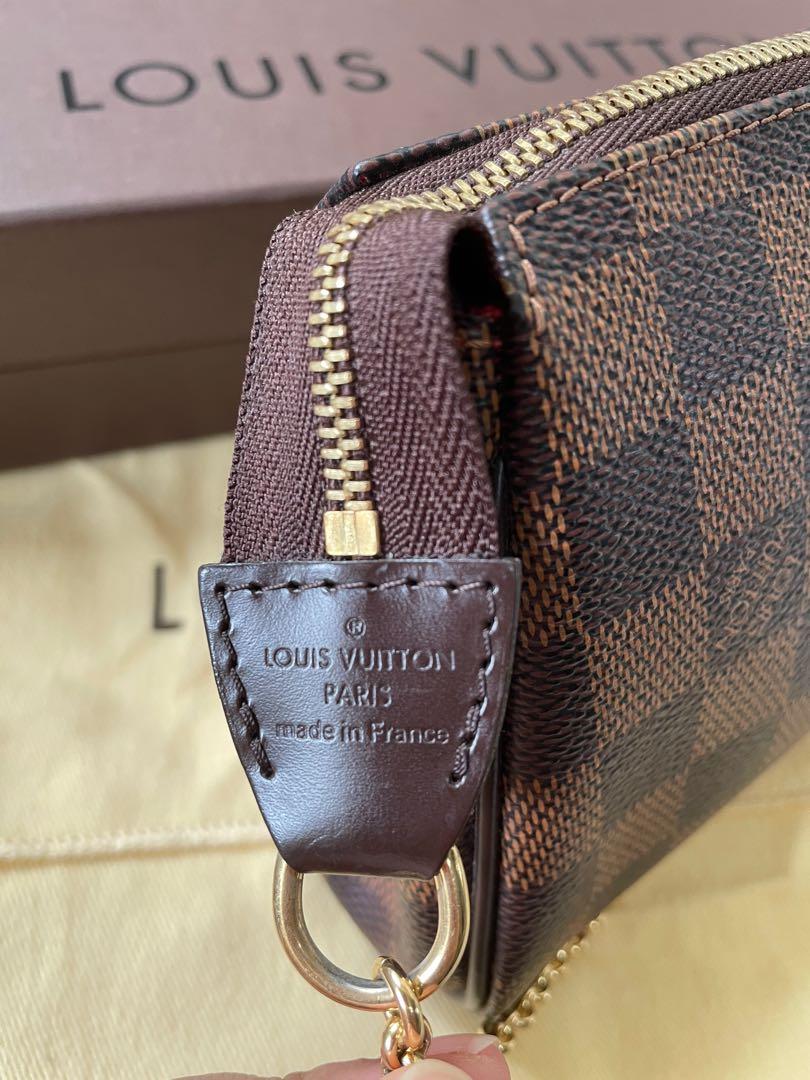 Authentic Louis Vuitton Damier Ebene Two Way Eva Clutch, Luxury, Bags &  Wallets on Carousell