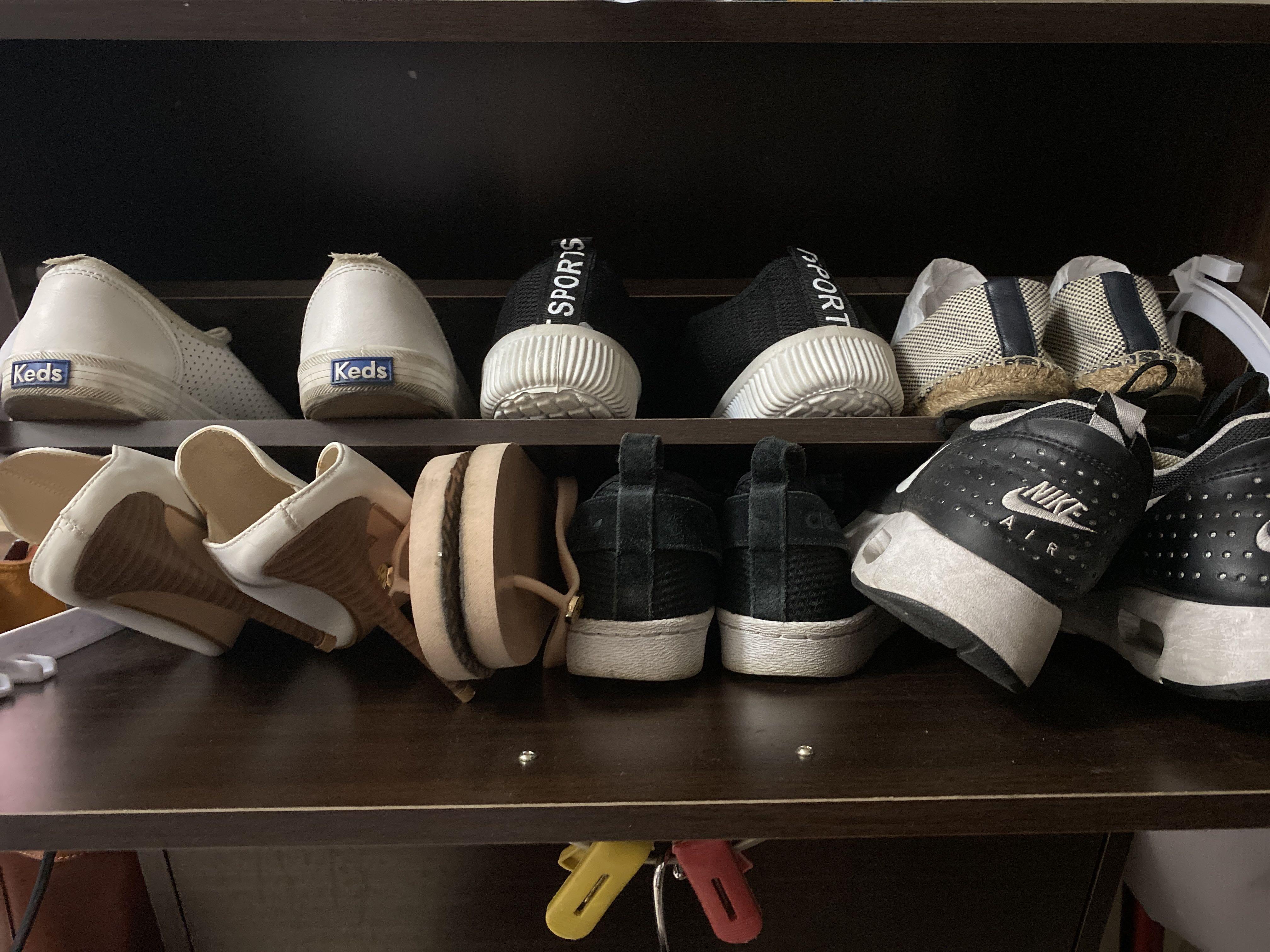 Mandaue Foam 3 layer shoe rack with flaw, Furniture & Home Living