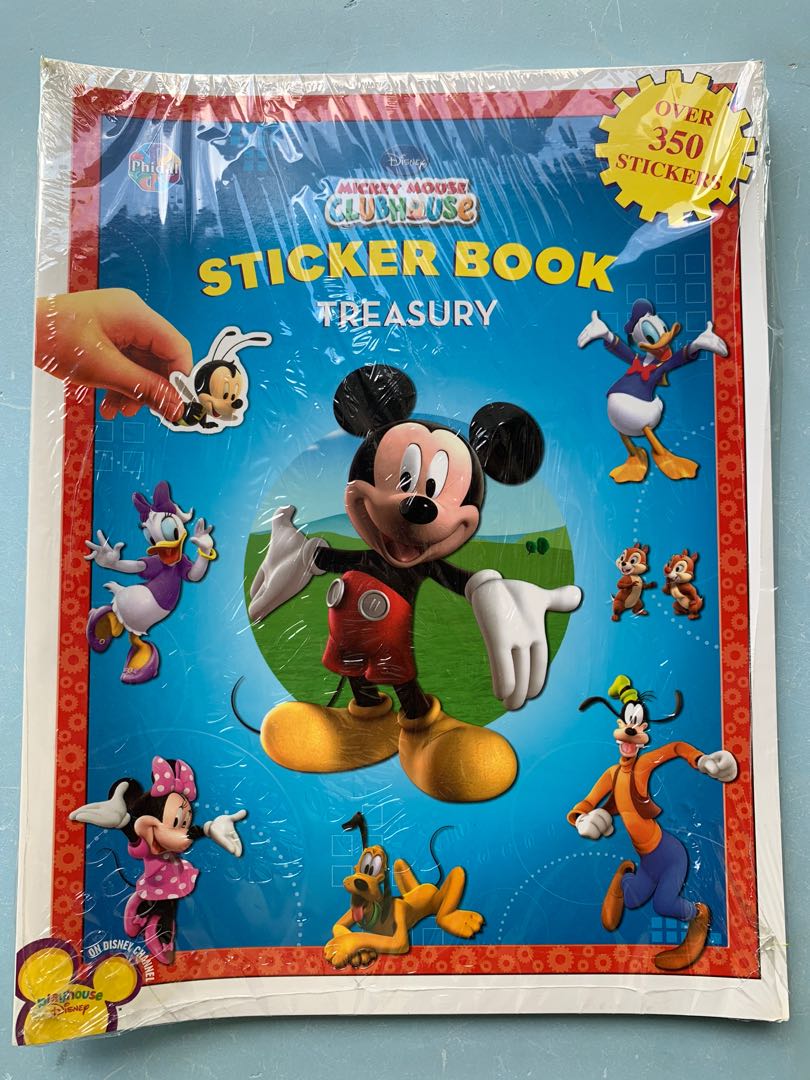 Mickey Mouse Sticker Book, 興趣及遊戲, 書本 & 文具, 小說 & 故事書 Carousell