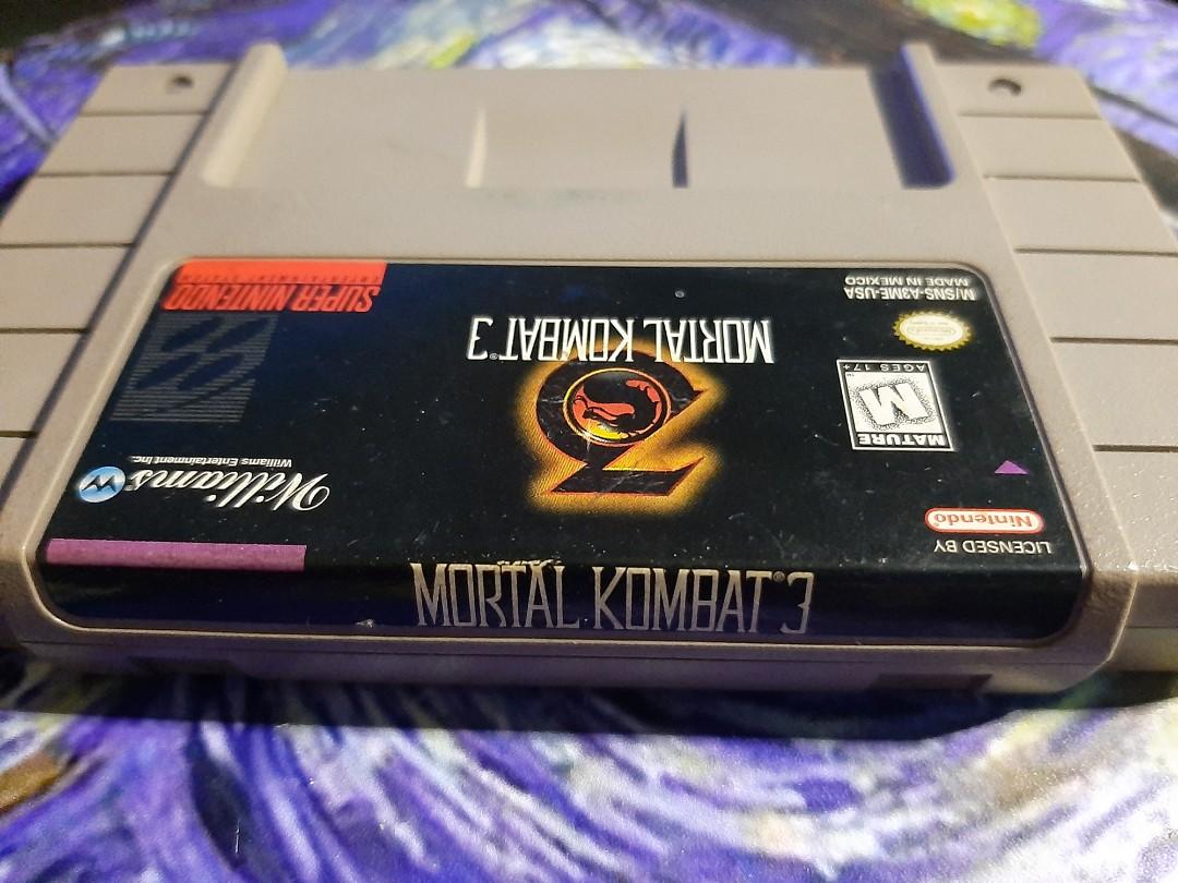 Mortal Kombat 3 (Category: Nintendo) located in Paranaque City. Submitted by zerosiege (Listing ID 1102437298, Image 3). Description: Mortal Kombat 3 cartridge for Super Nintendo Entertainment System Retro video game Collector's item Item is working and in excellent condition. Can send video upon request. Payment via BPI or Gcash Shipping Fee: 150PHP -- Note: You can have the item delivered via Lalamove or Grab if you prefer (Manila area)..