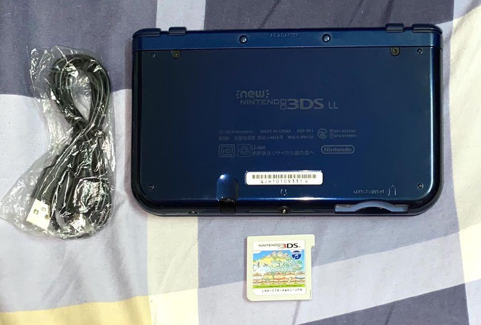 New 3DS LL , Blue Colour. ( Japanese Version.) Includes 4GB SD