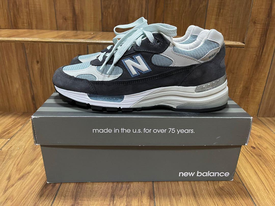 New Balance 992 Kith Steel Blue, 男裝, 鞋, 西裝鞋- Carousell