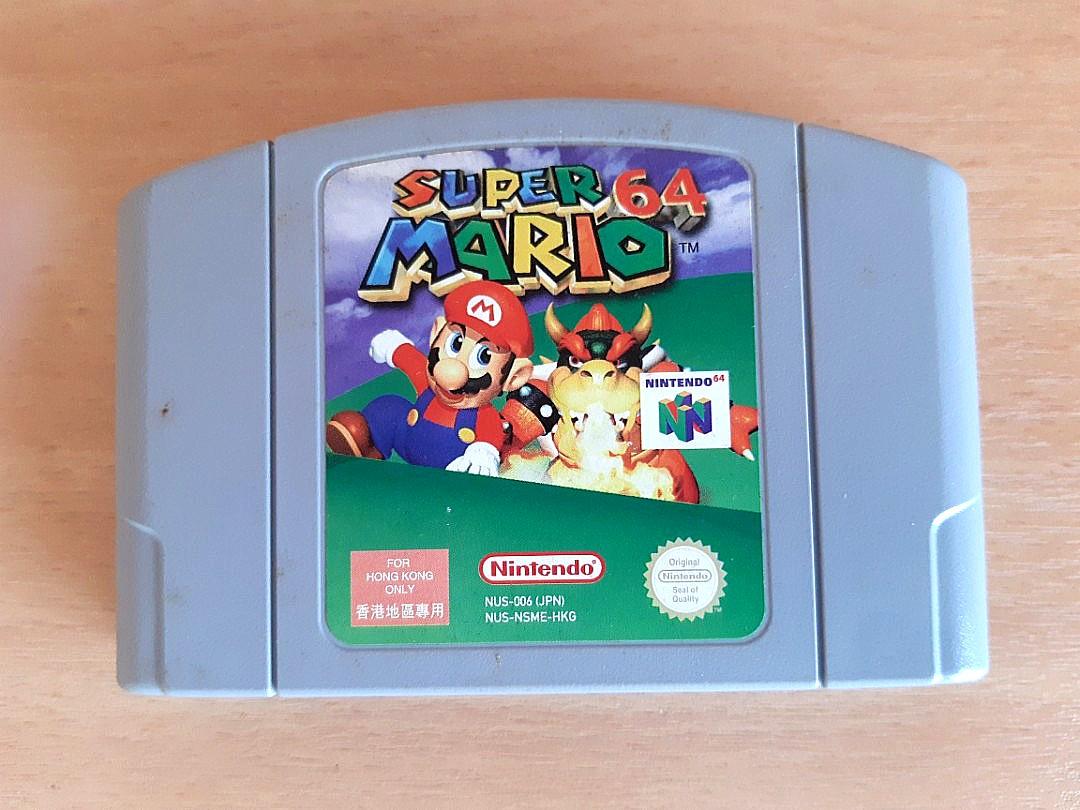 Nintendo 64 Super Mario Game Cartridge Cassette Video Gaming
