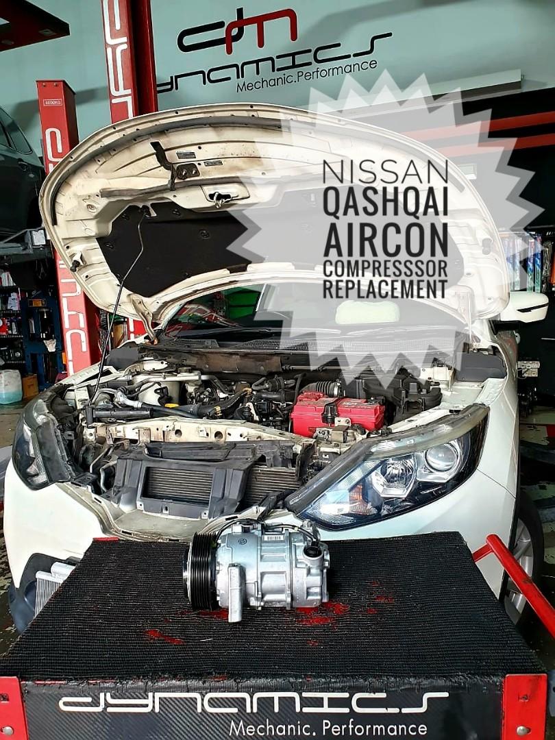 Nissan QashQai/Sylphy/Note/Latio Aircon Compressor Replacement, Car