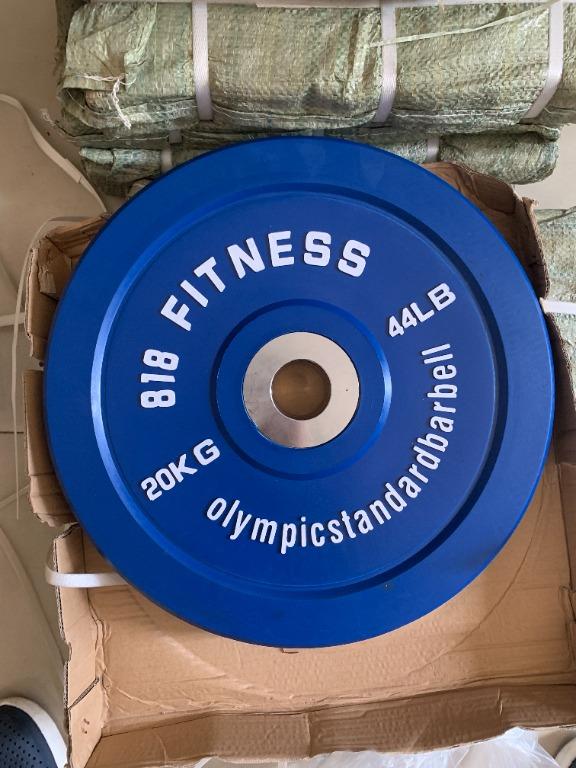 Olympic Barbell and Bumper Plates set with free quick release barbell