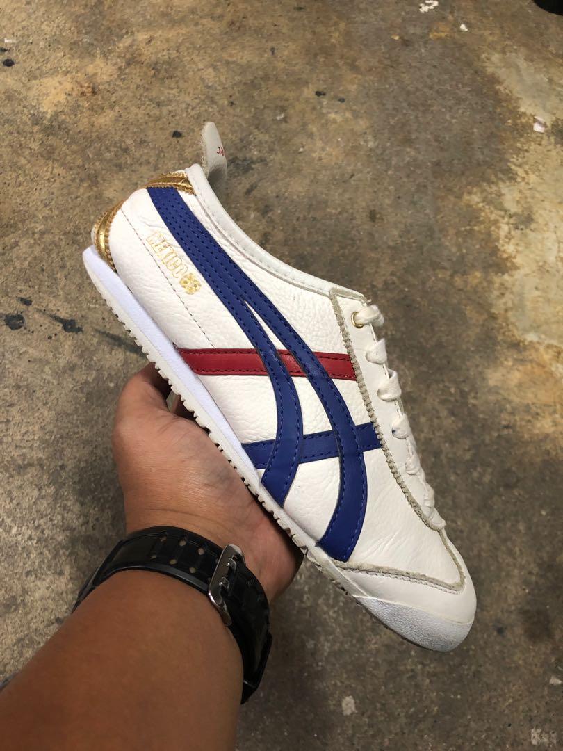 Onitsuka Tiger Mexico 66 White Dark Blue D507L 24 cm Women s