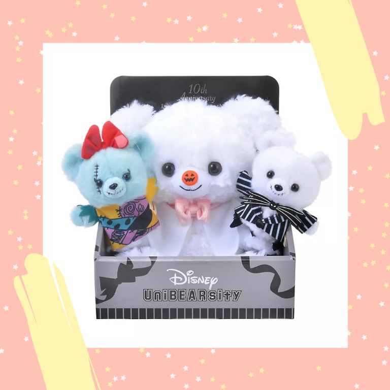 Disney Japan Unibearsity Nightmare Before Christmas 2021 Po Authentic Japan Disney Unibearsity 10th Anniversary Tim Burton Nightmare Before Christmas Treat Bear Plush And Jack Skellington And Sally Puppet Set Hobbies Toys Toys Games On Carousell