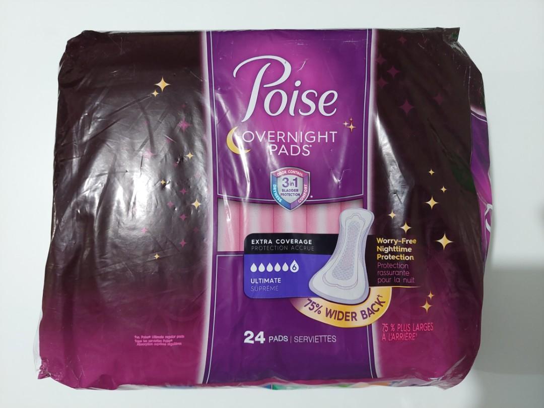  Poise Overnight Incontinence Pads, Ultimate Absorbency