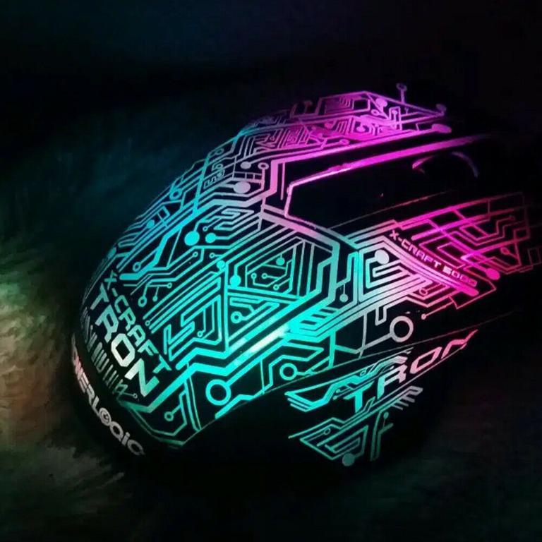 PowerLogic XCraft Tron 5000 USB Gaming Mouse LED 7, Computers & Tech
