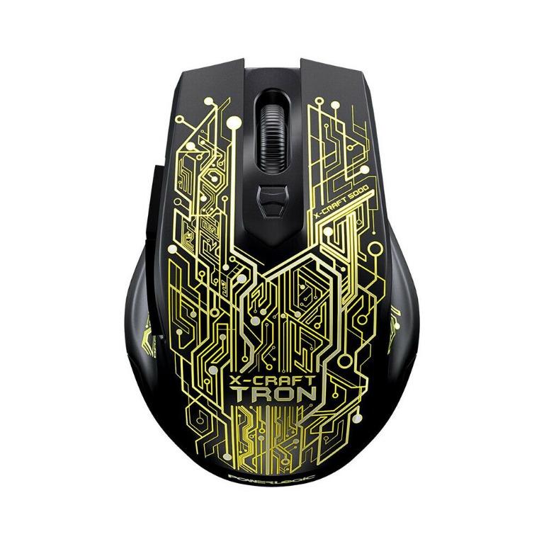 PowerLogic XCraft Tron 5000 USB Gaming Mouse LED 7, Computers & Tech