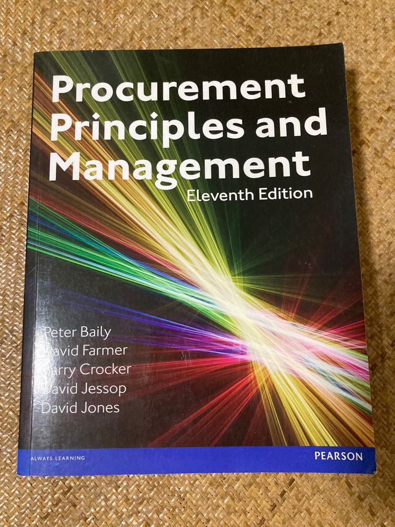 Procurement Principles And Management 11th Edition Hobbies And Toys
