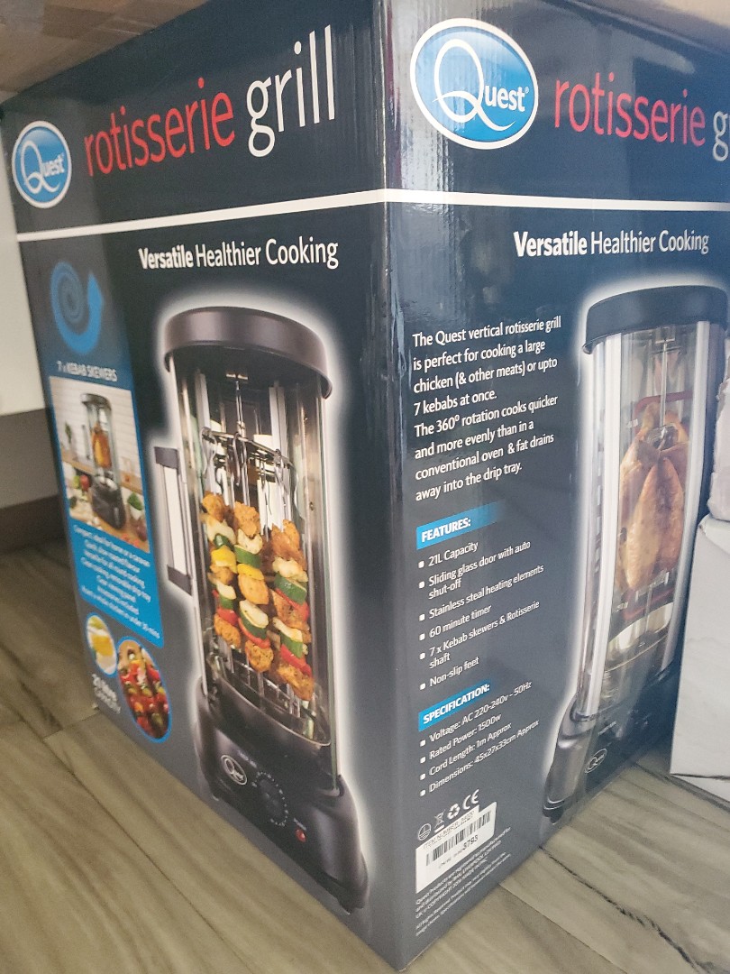 Quest Rotisserie grill 21 litre, TV & Home Appliances, Kitchen