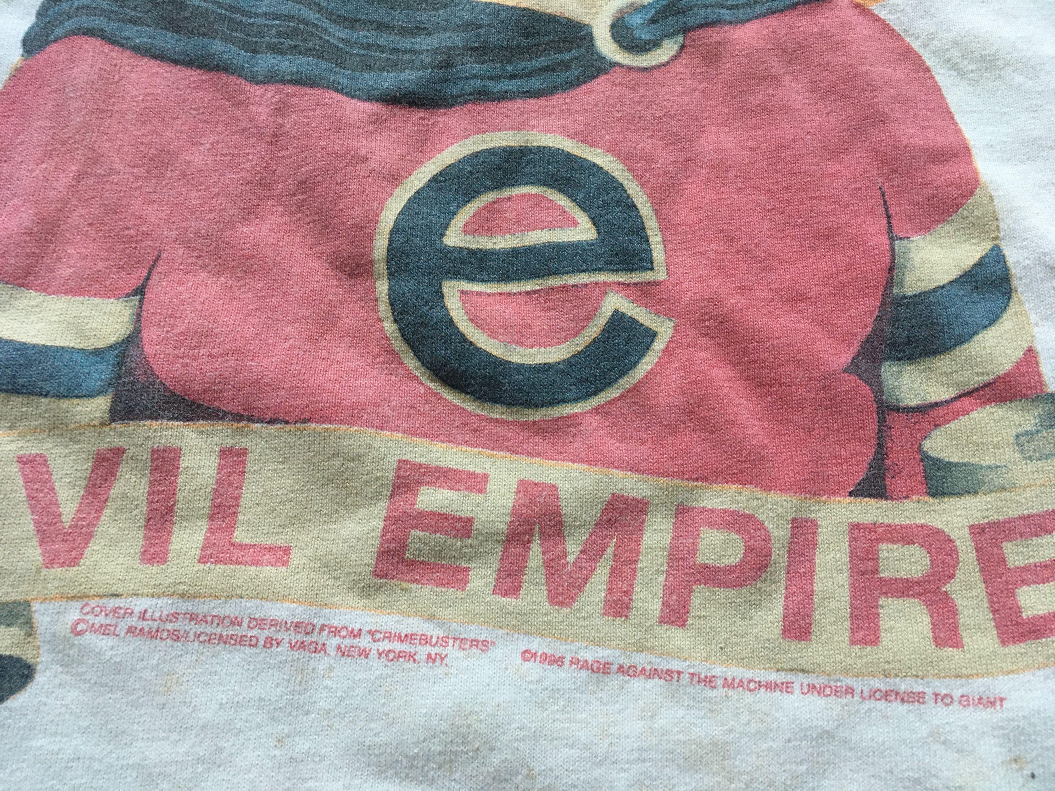 RAGE AGAINST THE MACHINE Evil Empire Ringer T Shirt 90s Vintage