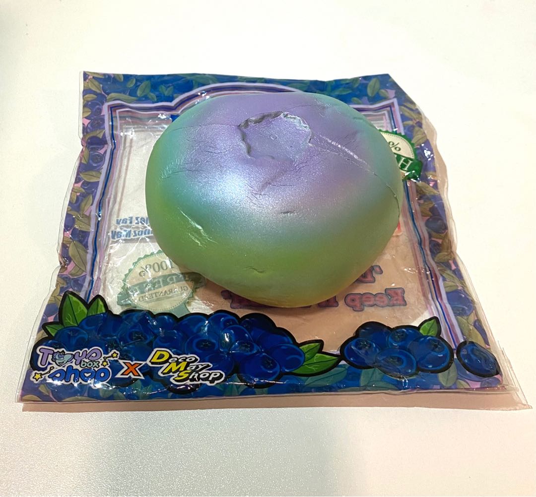 Blue Raspberry Squishee Rainbow Blueberry Squishy, Hobbies & Toys, Toys & Games on Carousell