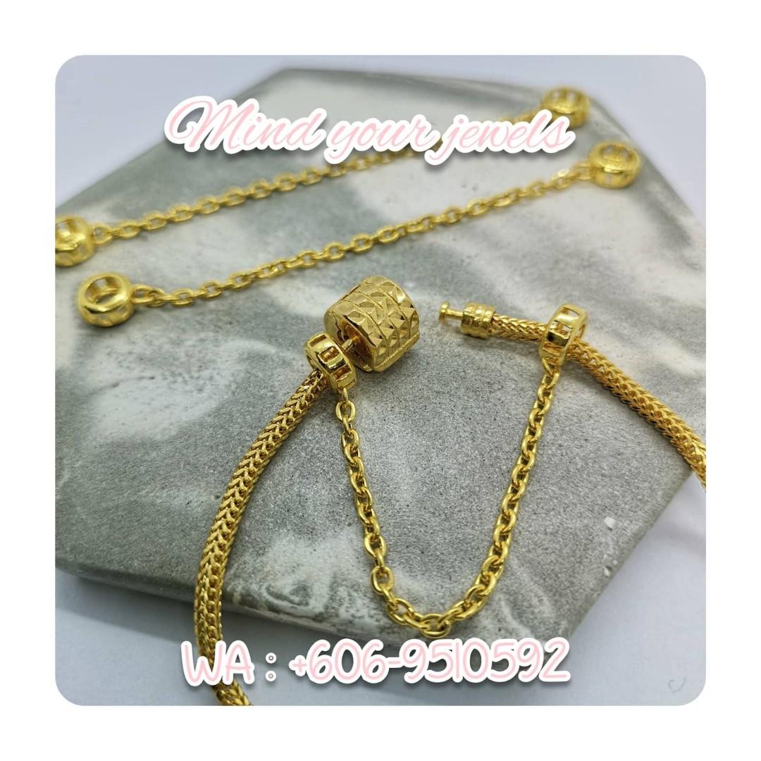 Rantai Kecil Emas 916 Keselamatan untuk Masdora 916 gold safety chain
