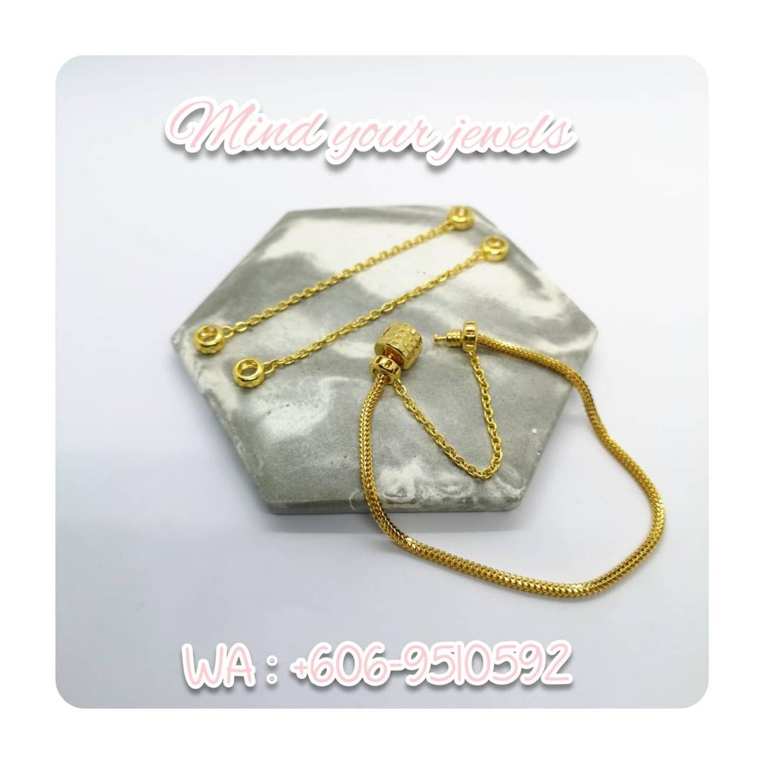 Rantai Kecil Emas 916 Keselamatan untuk Masdora 916 gold safety chain