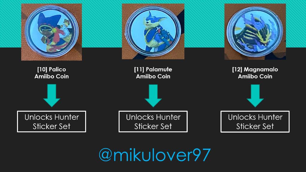 (Ready Stock) Monster Hunter Stories 2 Amiibo Coin Card {$2 each ...