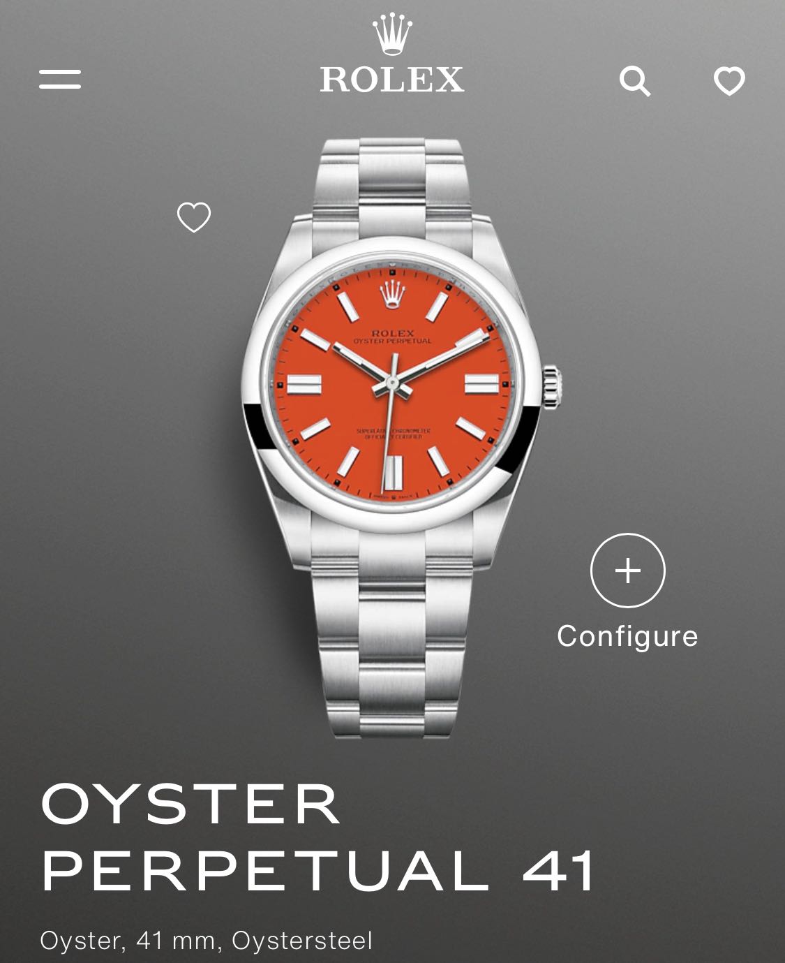 Rolex op 41 deals coral red