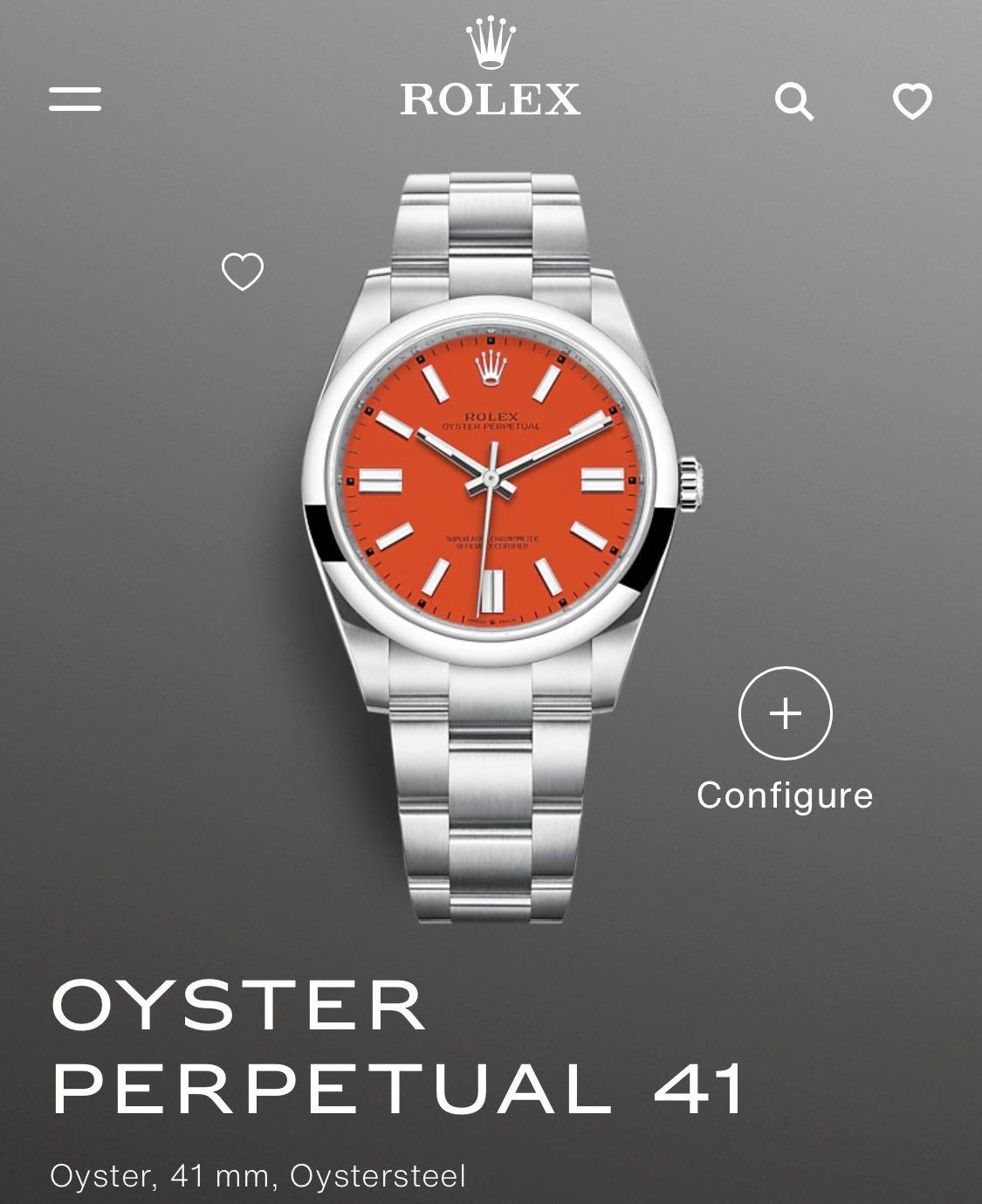 Rolex op hotsell 41 red