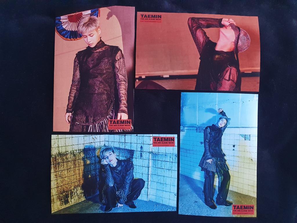 Shinee Taemin Move 4pc Photo Set Hobbies Toys Memorabilia Collectibles K Wave On Carousell