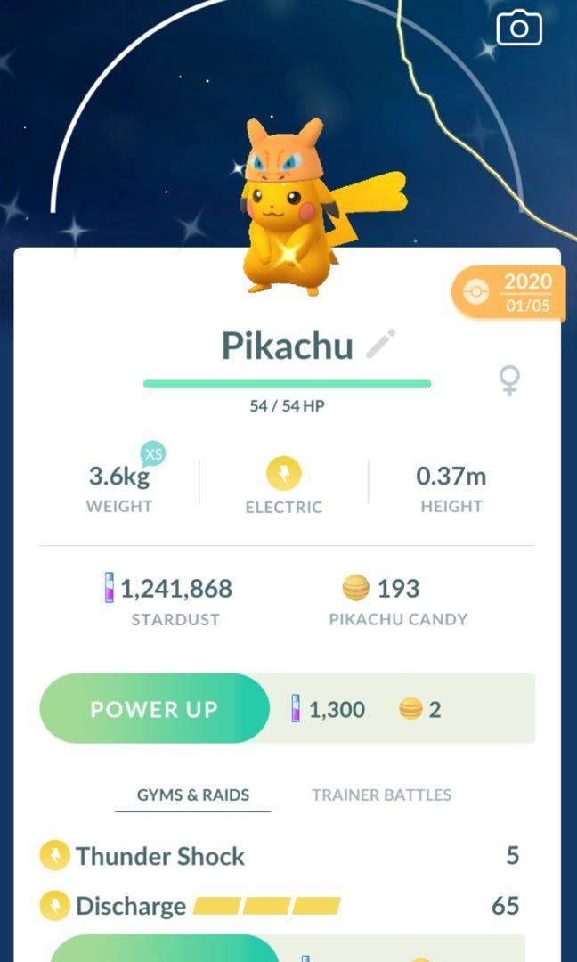 Pikachu with charizard hat pokémon go Clearance