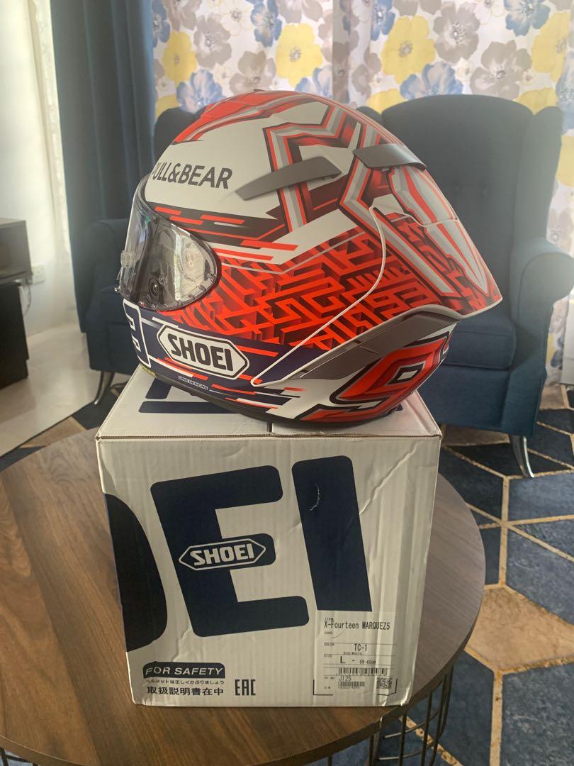Original SHOEI X14 Marquez 5 TC 1 Size L Asian Fit Auto